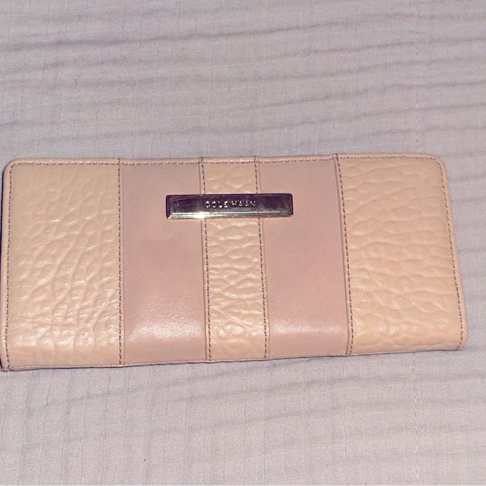 Cole Haan wallet. Pale pink.